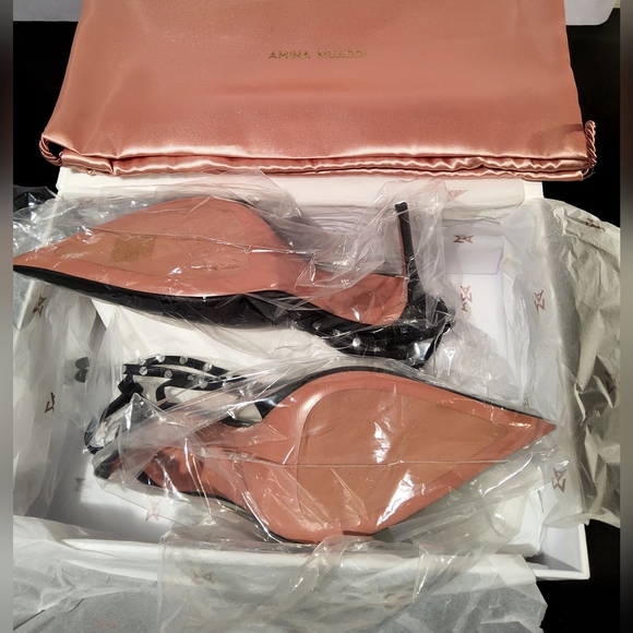 Amina Muaddi Pumps, sz 10/40, NEW IN BOX